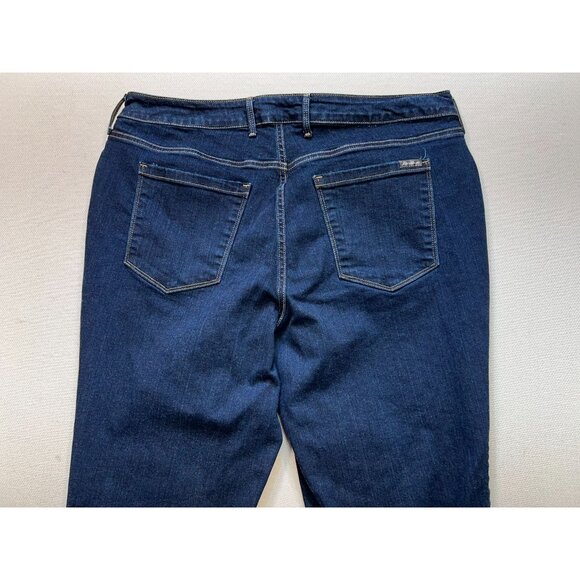 Eddie Bauer Women's Slightly Curvy Boot Cut Jeans Denim Size 18 Blue Medium Wash - Picture 10 of 11